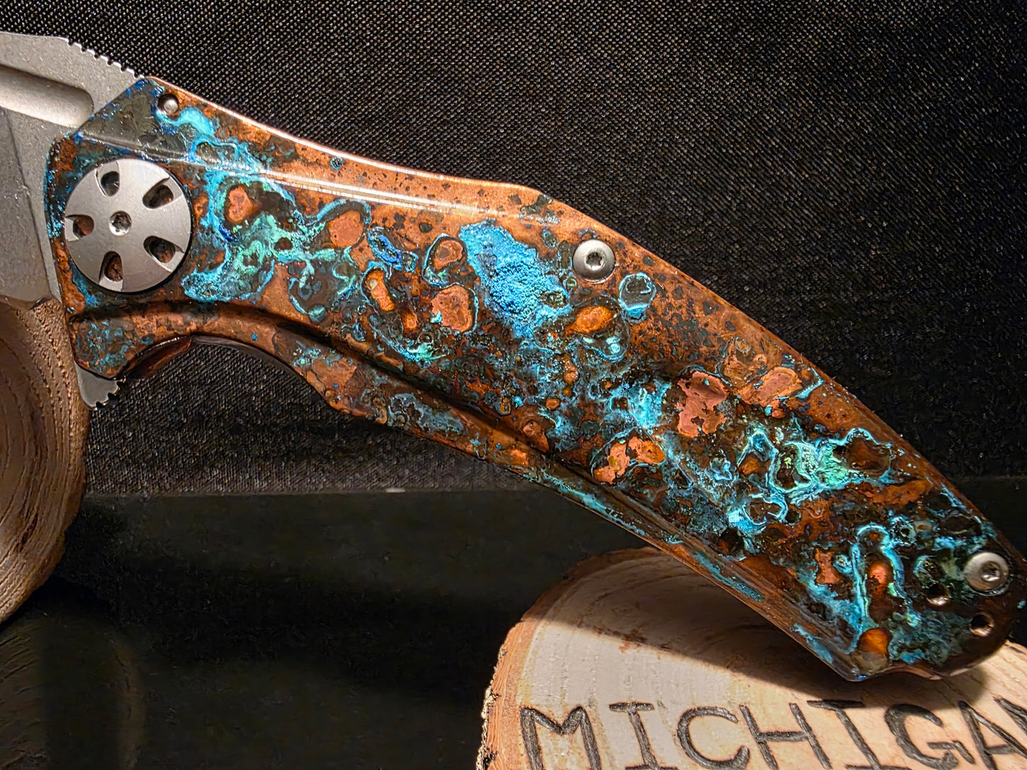 Shipwreck Copper Kershaw Natrix XL Pocket Knife (Model KS7008CU)#199