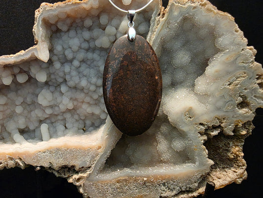 Native Copper in Matrix Pendant #184