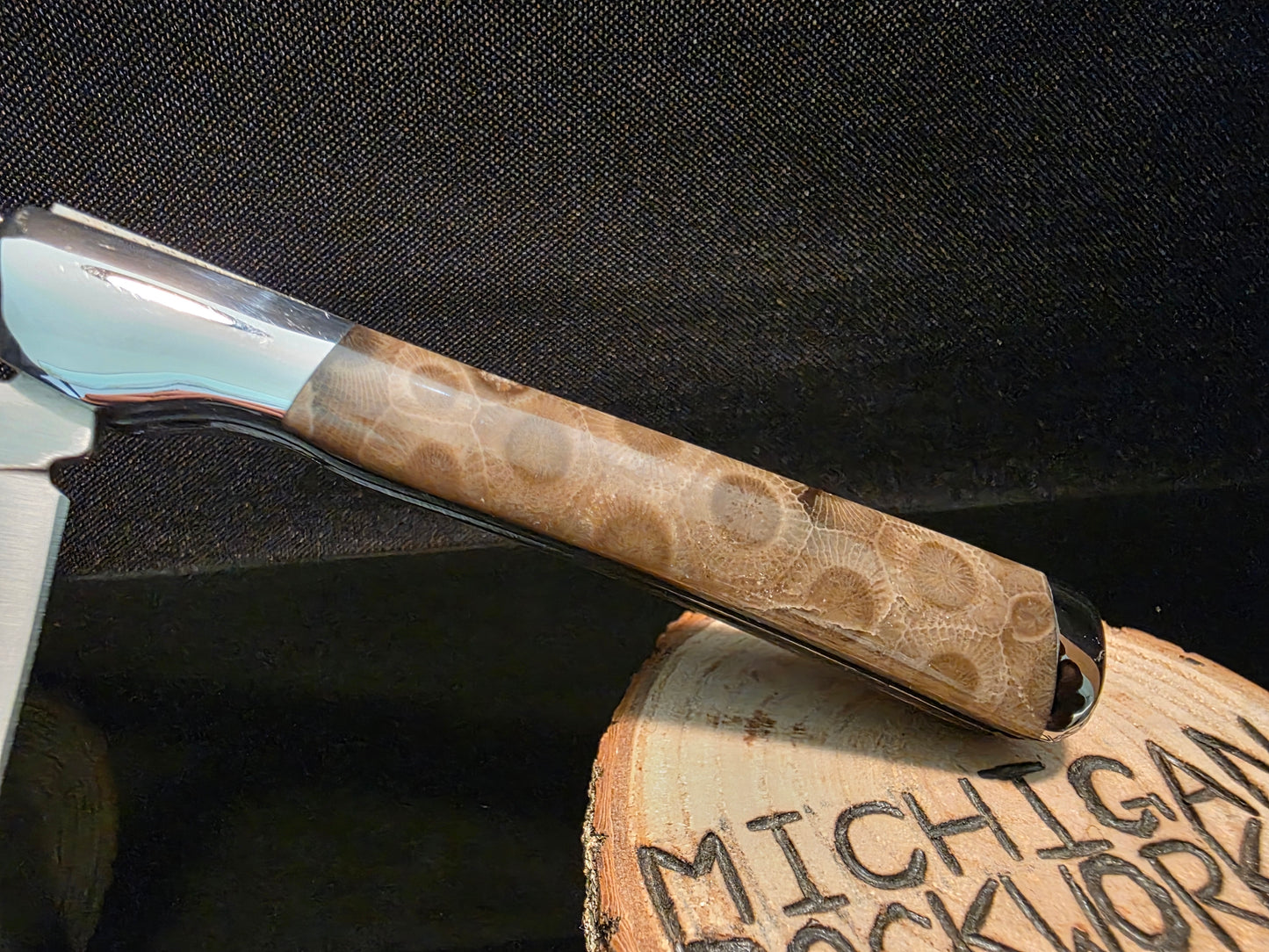 Petoskey Stone Kershaw Allegory Folding Pocket Knife (Model 4385) #203