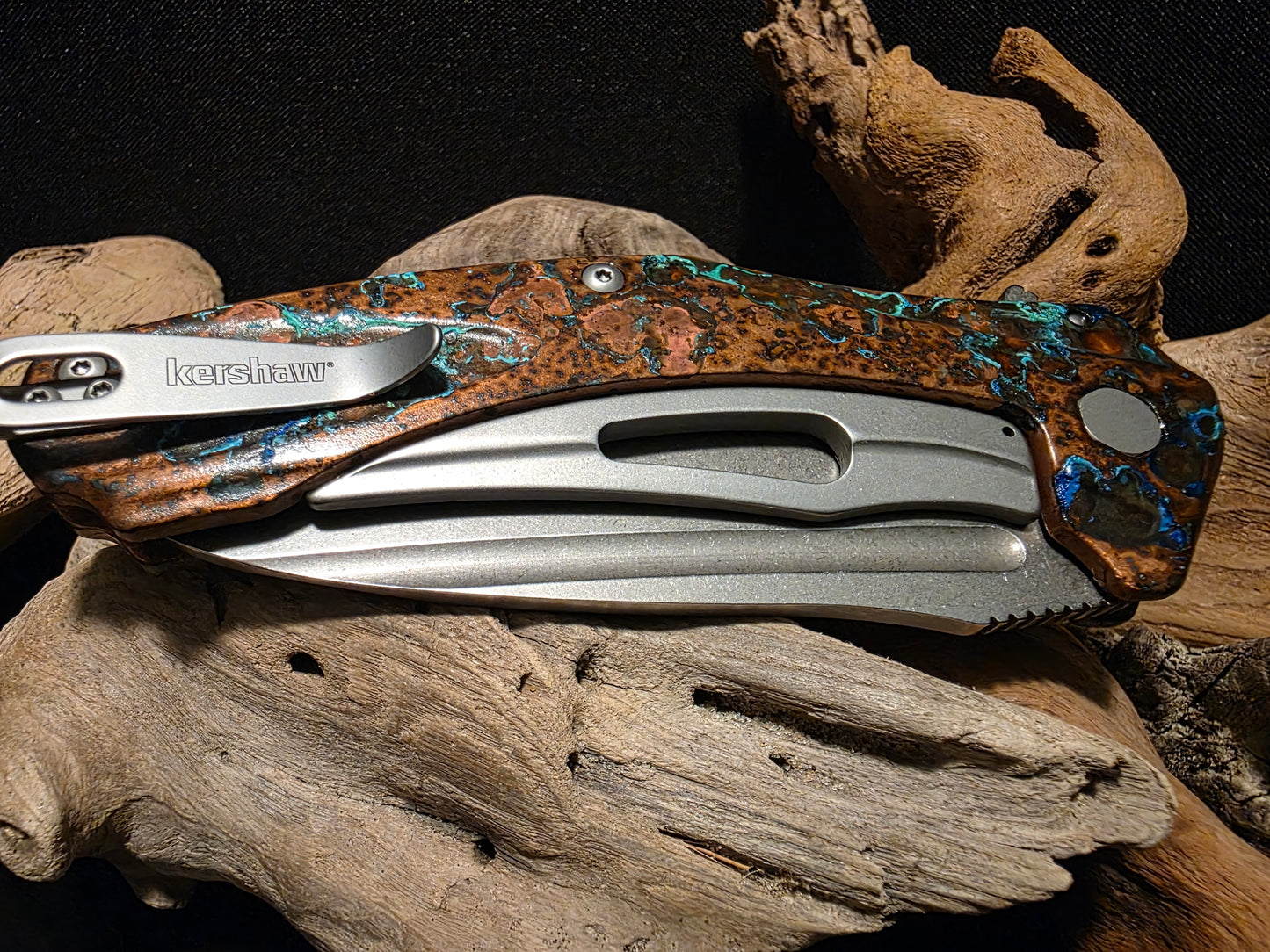 Shipwreck Copper Kershaw Natrix XL Pocket Knife (Model KS7008CU)#199
