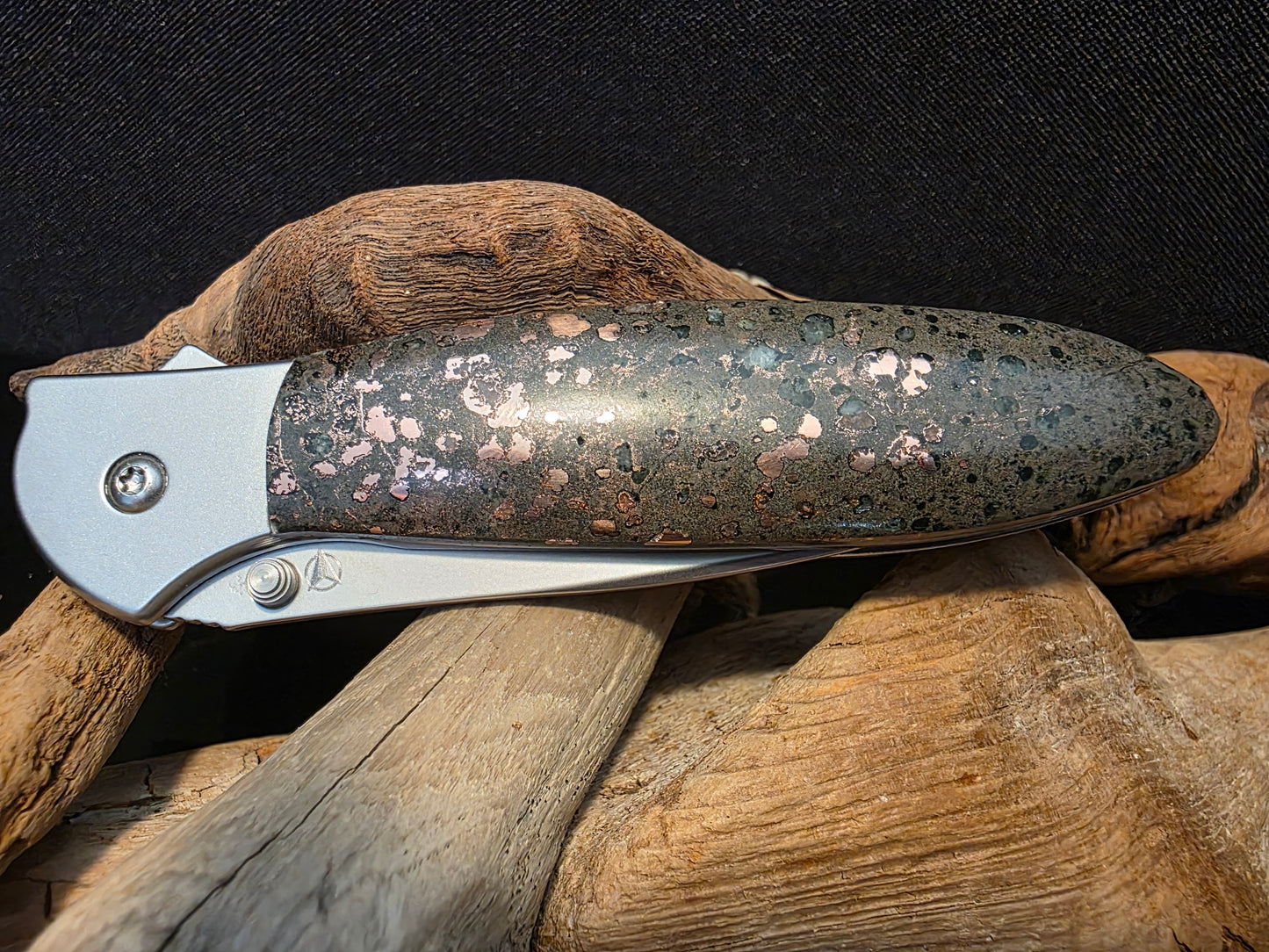 Native Copper in Matrix Kershaw Leek Composite Blade Folding Pocket Knife (Model 1660CB) #160