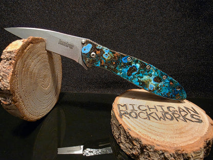 Shipwrecked Copper Kershaw Leek Pocket Knife (Model 1660CU) #198