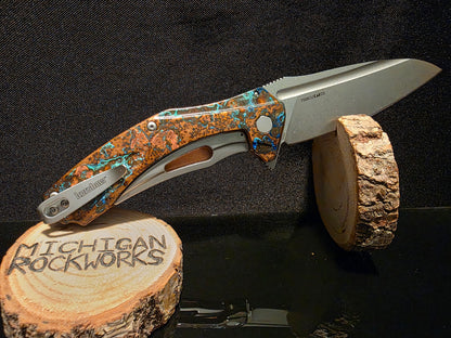 Shipwreck Copper Kershaw Natrix XL Pocket Knife (Model KS7008CU)#199